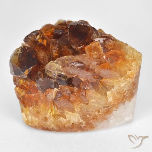 37.97ct 자연스러운 어스 오렌지 드루지 시트린, 일조, 불투명체