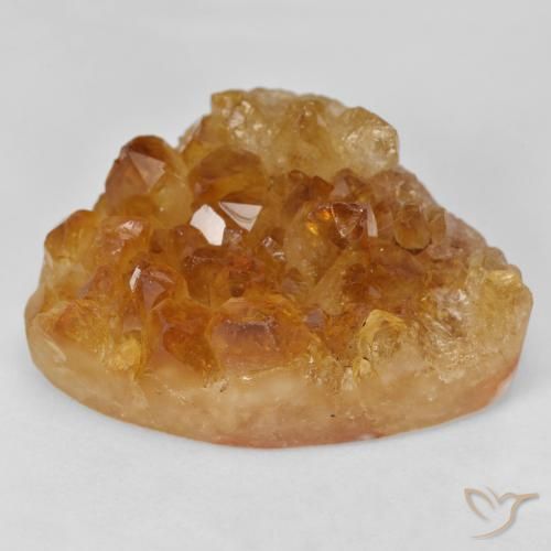 49.74ct 자연스러운 갈색 오렌지 드루지 시트린, 팬시한, 불투명체
