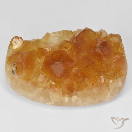 55.16ct 자연스러운 Medium Light-Orange 드루지 시트린, 타원형, 불투명체