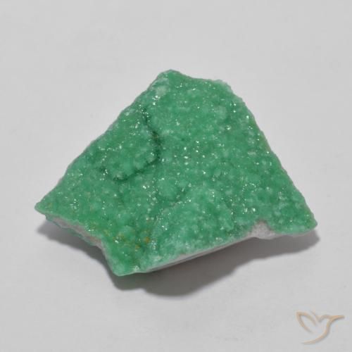 9.90ct 자연스러운 딥 펀 그린 드루지 바리사이트, 팬시한, 불투명체