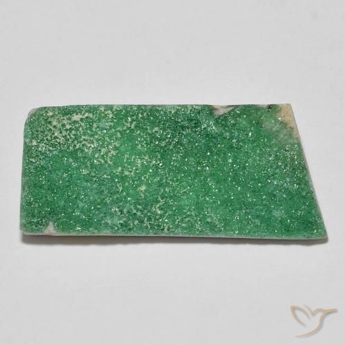 12.76ct 자연스러운 미디엄 그린 드루지 바리사이트, 팬시한, 불투명체