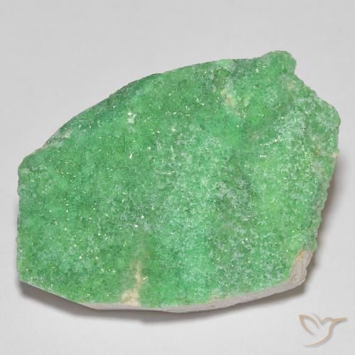 21.42ct 자연스러운 옅은 황록색 드루지 바리사이트, 팬시한, 불투명체