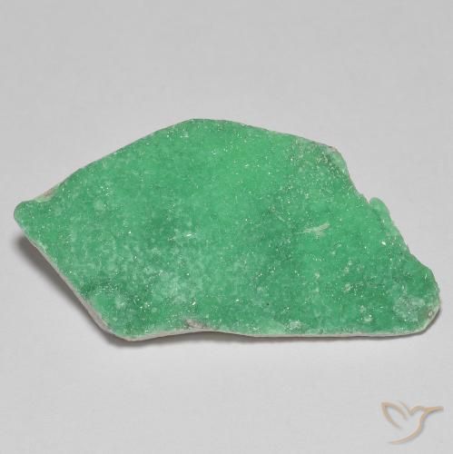 19.87ct 자연스러운 클로버 그린 드루지 바리사이트, 팬시한, 불투명체
