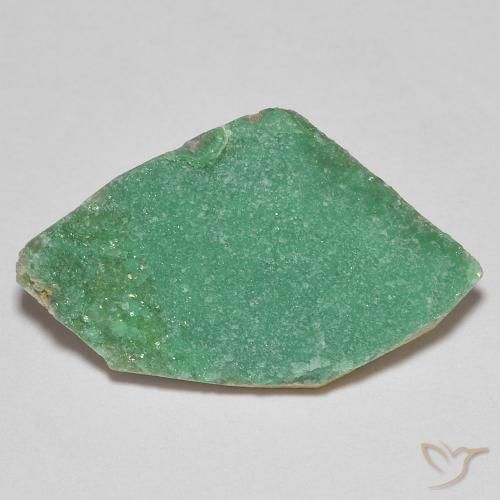 6.44ct 자연스러운 미디엄 그린 드루지 바리사이트, 팬시한, 불투명체
