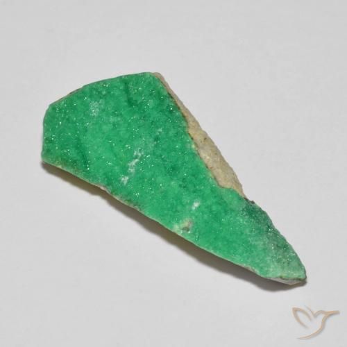 12.10ct 자연스러운 밝은 녹색 드루지 바리사이트, 팬시한, 불투명체