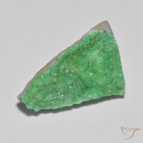 4.05ct 자연스러운 토끼풀 그린 드루지 바리사이트, 팬시한, 불투명체