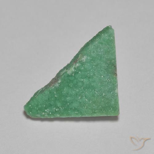 2.61ct 자연스러운 연한 초록색 드루지 바리사이트, 일조, 불투명체
