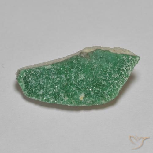 3.29ct 자연스러운 미디엄 그린 드루지 바리사이트, 팬시한, 불투명체
