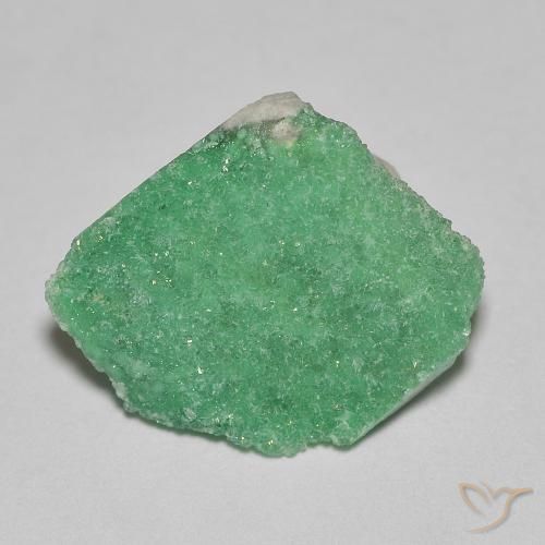 3.97ct 자연스러운 연한 초록색 드루지 바리사이트, 팬시한, 불투명체