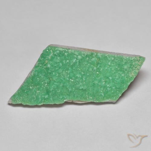12.49ct 자연스러운 토끼풀 그린 드루지 바리사이트, 팬시한, 불투명체