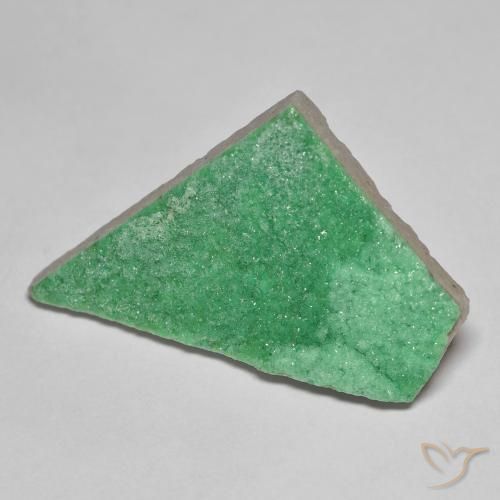9.28ct 자연스러운 토끼풀 그린 드루지 바리사이트, 팬시한, 불투명체