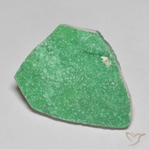 13.77ct 자연스러운 민트 그린 드루지 바리사이트, 팬시한, 불투명체