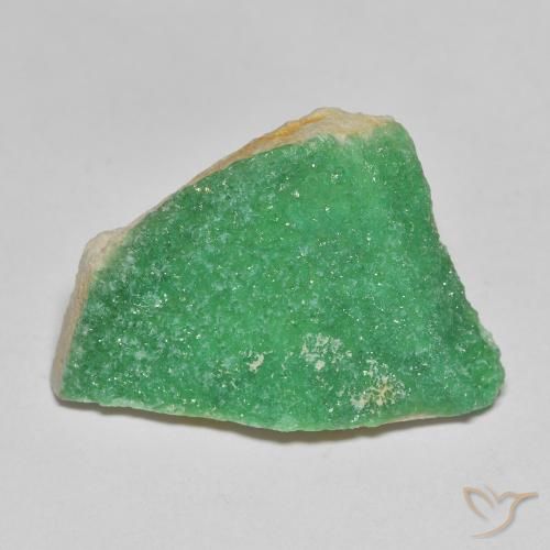 12.53ct 자연스러운 딥 펀 그린 드루지 바리사이트, 팬시한, 불투명체