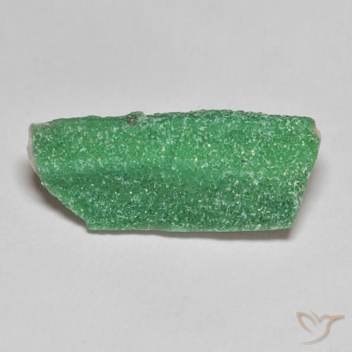 6.29ct 자연스러운 딥 펀 그린 드루지 바리사이트, 팬시한, 불투명체