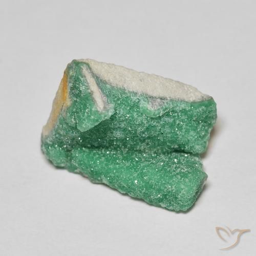 7.56ct 자연스러운 미디엄 그린 드루지 바리사이트, 팬시한, 불투명체