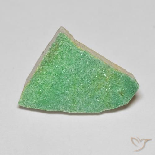11.36ct 자연스러운 연한 초록색 드루지 바리사이트, 팬시한, 불투명체