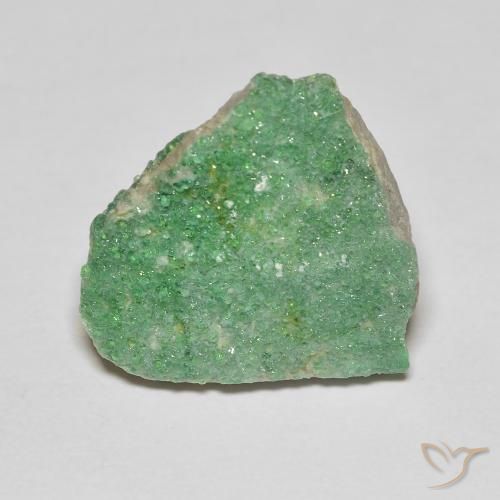 8.12ct 자연스러운 옅은 황록색 드루지 바리사이트, 팬시한, 불투명체