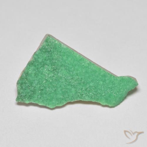 7.61ct 자연스러운 토끼풀 그린 드루지 바리사이트, 팬시한, 불투명체