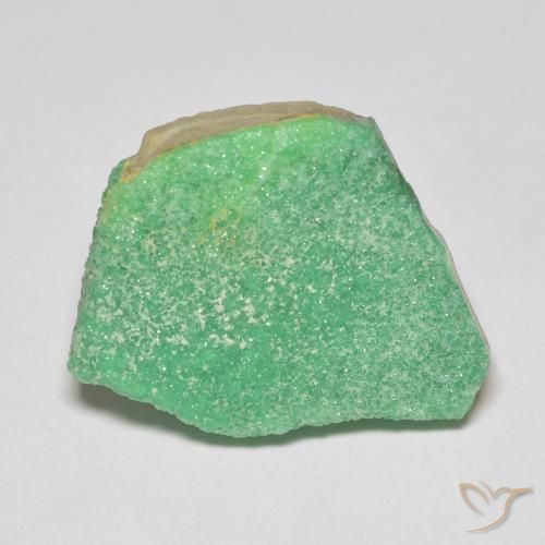 11.46ct 자연스러운 황록색 드루지 바리사이트, 팬시한, 불투명체