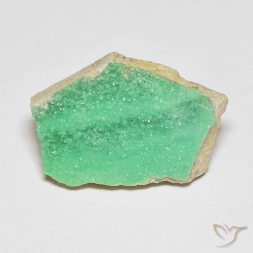 7.10ct 자연스러운 민트 그린 드루지 바리사이트, 팬시한, 불투명체