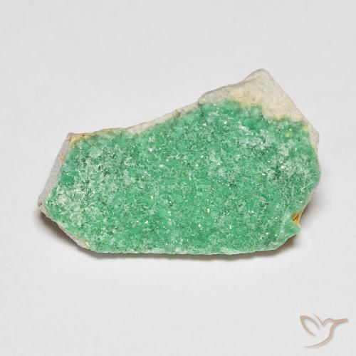 6.19ct 자연스러운 클로버 그린 드루지 바리사이트, 팬시한, 불투명체