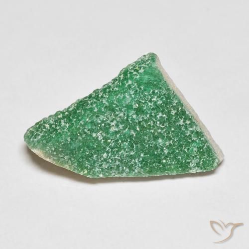 5.69ct 자연스러운 미디엄 라이트 그린 드루지 바리사이트, 팬시한, 불투명체