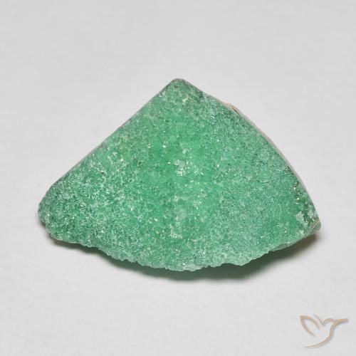 6.88ct 자연스러운 민트 그린 드루지 바리사이트, 팬시한, 불투명체