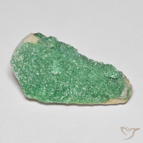 6.96ct 자연스러운 황록색 드루지 바리사이트, 팬시한, 불투명체
