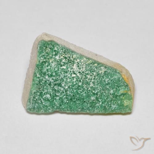 4.69ct 자연스러운 미디엄 그린 드루지 바리사이트, 팬시한, 불투명체