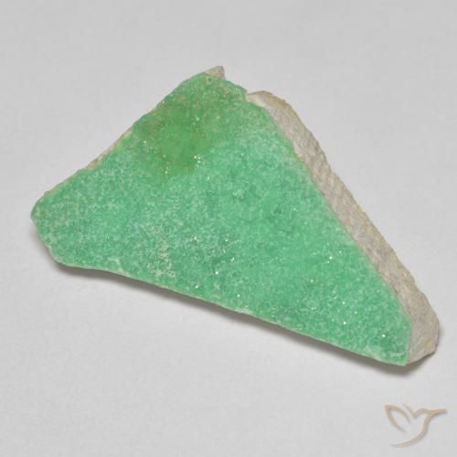12.67ct 자연스러운 라이트 샴록 그린 드루지 바리사이트, 팬시한, 불투명체