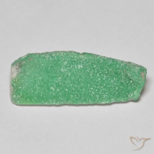 6.16ct 자연스러운 옅은 황록색 드루지 바리사이트, 팬시한, 불투명체