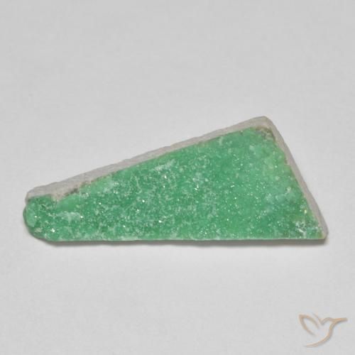 4.54ct 자연스러운 토끼풀 그린 드루지 바리사이트, 팬시한, 불투명체
