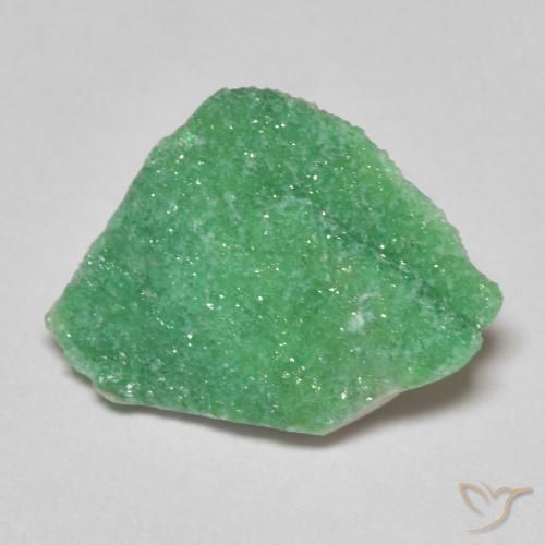 3.58ct 자연스러운 토끼풀 그린 드루지 바리사이트, 팬시한, 불투명체