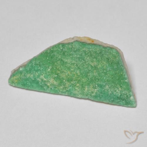 3.32ct 자연스러운 토끼풀 그린 드루지 바리사이트, 팬시한, 불투명체