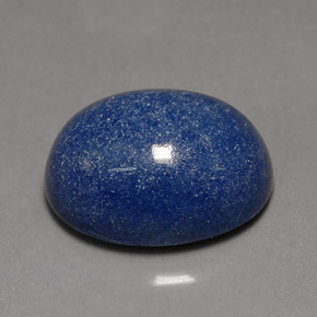10.96캐럿 천연 바이올렛 블루 듀모티에라이트 쿼츠, 타원형 컷, 16×12 mm, 불투명체