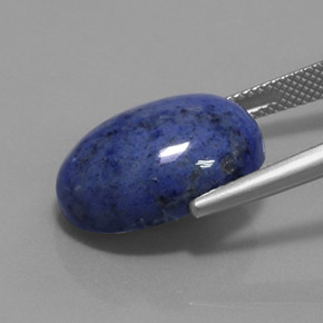 13.90캐럿 천연 파란색 듀모티에라이트 석영, 타원형, 불투명체