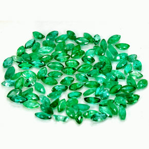 캐럿 천연 그린 에메랄드 보석, 마퀴즈, 4.1×2.1 mm, SI