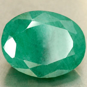 2.35캐럿 천연 그린 에메랄드, 타원형 컷, 9.3×7.2 mm, SI-I1