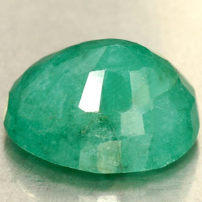 2.35캐럿 천연 그린 에메랄드, 타원형 컷, 9.3×7.2 mm, SI-I1