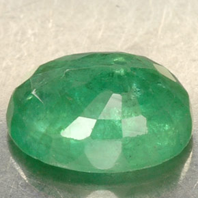 1.30캐럿 천연 그린 에메랄드, 타원형 컷, 8.1×6.2 mm, SI-I1