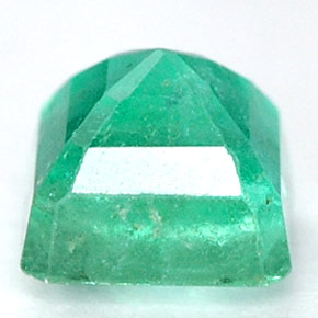 0.80캐럿 천연 그린 에메랄드, 에메랄드 컷, 5×5 mm, SI-I1