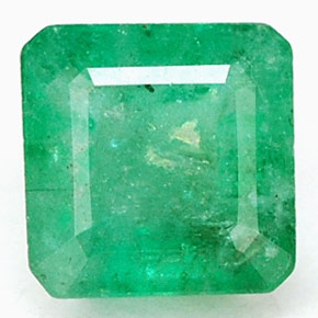 0.63캐럿 천연 그린 에메랄드, 에메랄드 컷, 5×4.9 mm, I1