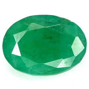 3.22캐럿 천연 그린 에메랄드, 타원형 컷, 10.6×8.2 mm, I1