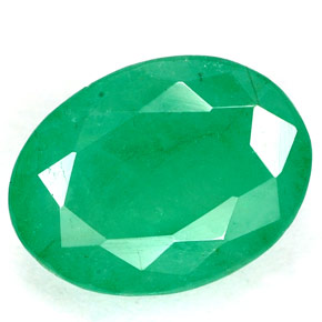 3.33캐럿 천연 그린 에메랄드, 타원형 컷, 10.9×8.2 mm, SI-I1