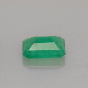 1.28캐럿 천연 그린 에메랄드, 에메랄드 컷, 8×5.8 mm, I1