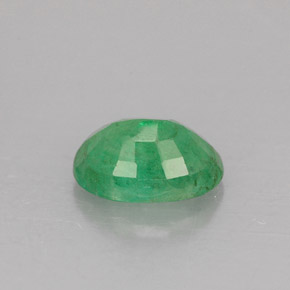 1.17캐럿 천연 그린 에메랄드, 타원형 컷, 8×5.8 mm, SI-I1