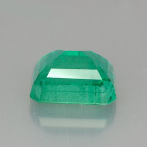 1.68캐럿 천연 그린 에메랄드, 에메랄드 컷, 7.9×6.1 mm, I1