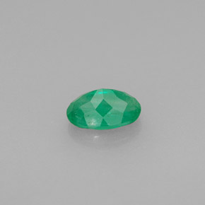 0.46캐럿 천연 그린 에메랄드, 타원형 컷, 6.1×4.1 mm, SI-I1