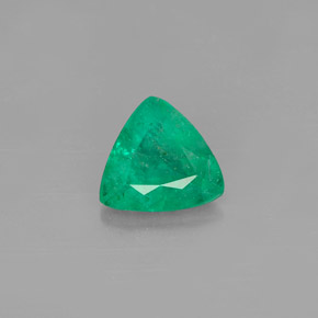0.61캐럿 천연 그린 에메랄드, 트릴리언, 6.6×6.2 mm, SI-I1
