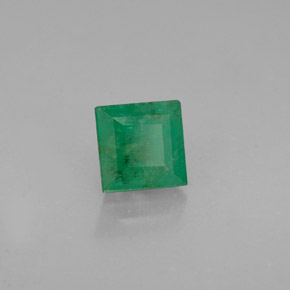 0.71캐럿 천연 그린 에메랄드, 스퀘어, 4.9×4.9 mm, I1